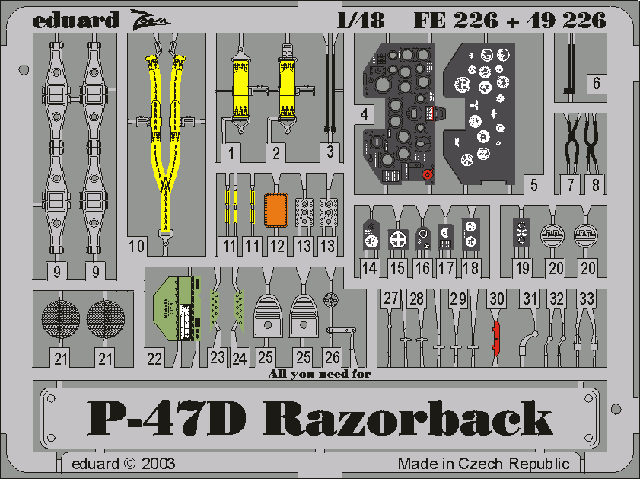 Eduard BIG4815 P-47D-20 1/48 TAMIYA – immagine 5