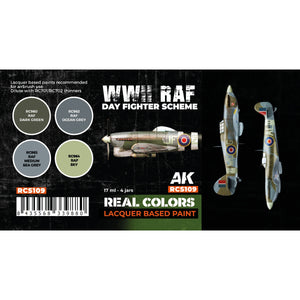 AK Interactive RCS109 WWII RAF Day Fighter Scheme 4x17ml – imagen 2