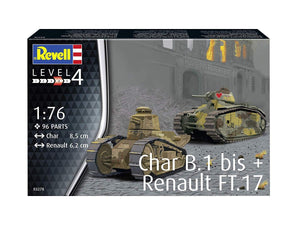 Revell 03278 Char. B.1 bis - Renault FT.17 1/76 – Bild 3