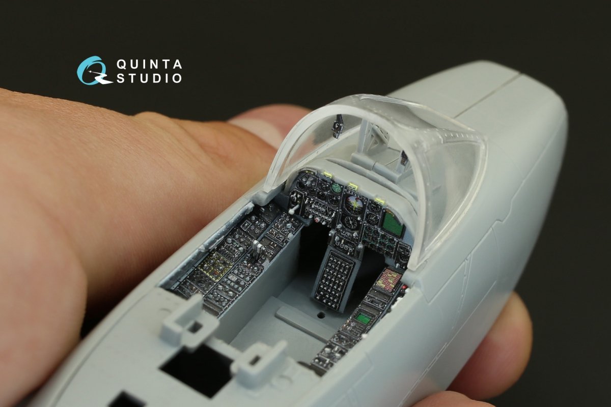 Quinta Studio QD48076 A-10A 3D-Printed &amp;amp; coloured Interior on decal paper (for Italeri kit) 1/48 – immagine 4