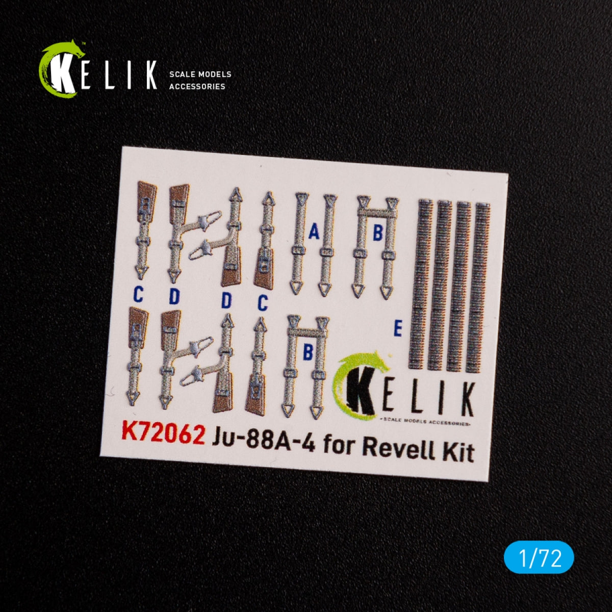 KELIK K72062 Junkers JU 88 A-4 interior 3D decals for Revell kit 1/72 – immagine 2