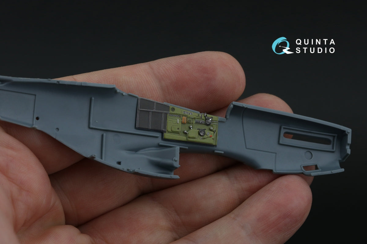Intérieur imprimé en 3D et coloré sur papier décalcomanie Quinta Studio QD72182 P-51D Mustang Late (Eduard) 1/72  – image 11