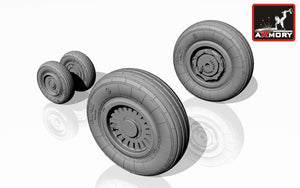 Armory Models AW72021 Mikoyan MiG-25 Foxbat wheels 1/72