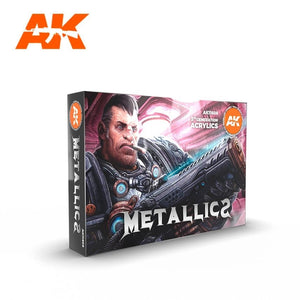 AK Interactive AK11608 METALLICS SET 6x17 ml – immagine 2