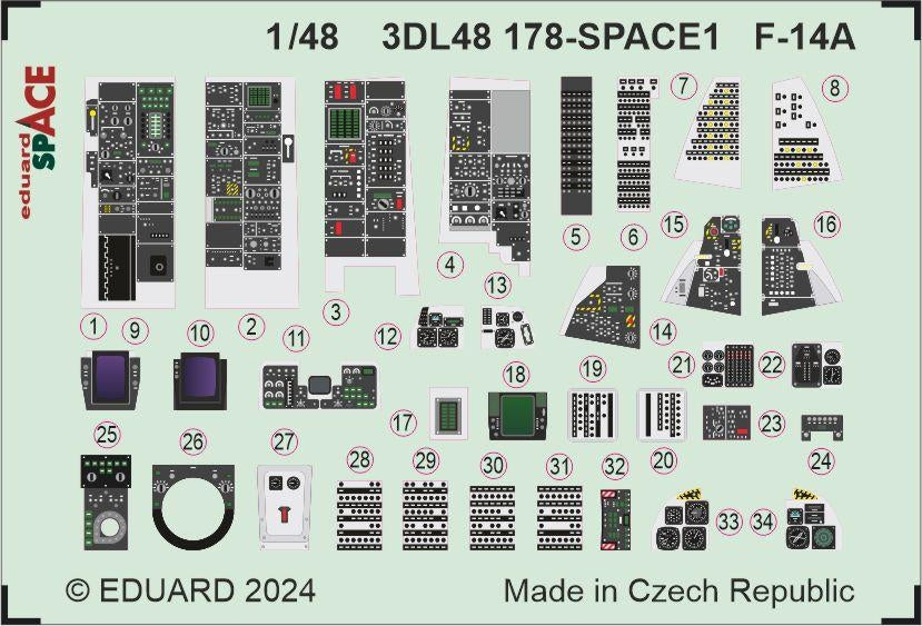 Eduard 3DL48178 F-14A SPACE GREAT WALL HOBBY 1/48  – image 4