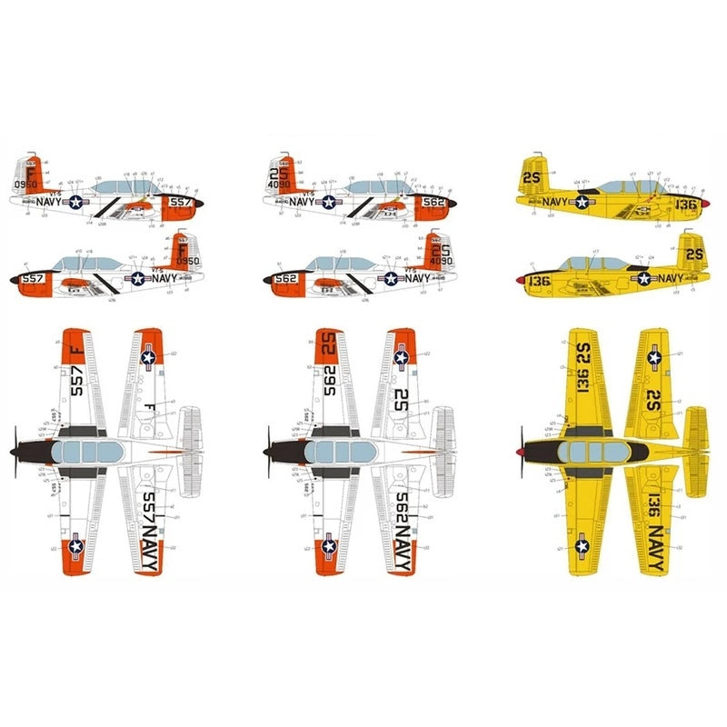 Academy 12361 USN T-34B Mentor &amp;quot;VT-5 Training Air Wing&amp;quot; 1/48 – immagine 5