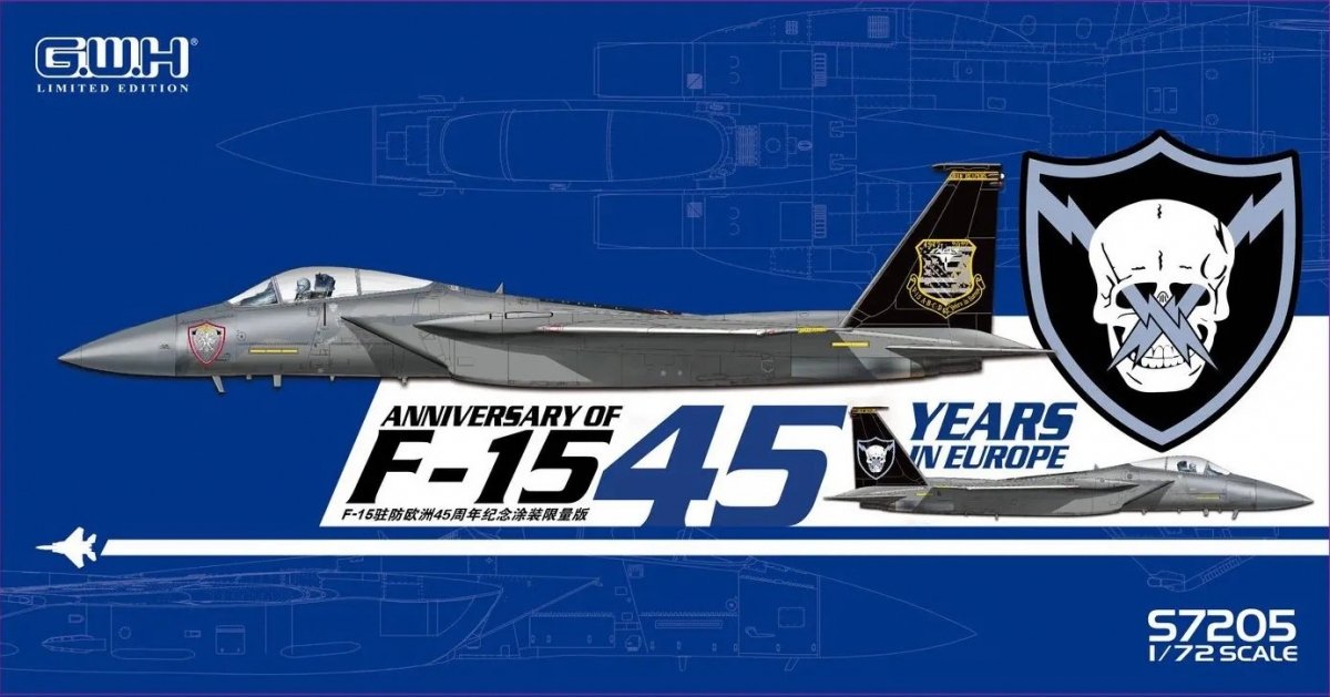 Great Wall Hobby S7205 Anniversery of F-15C Eagle Limited Edition - "45 Years in Europe" 1/72