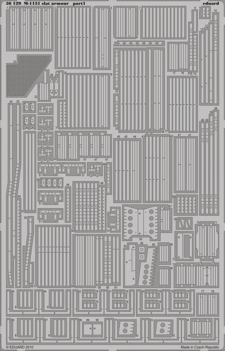 Eduard 36129 M-1131 slat armour 1/35 Trumpeter – imagen 2