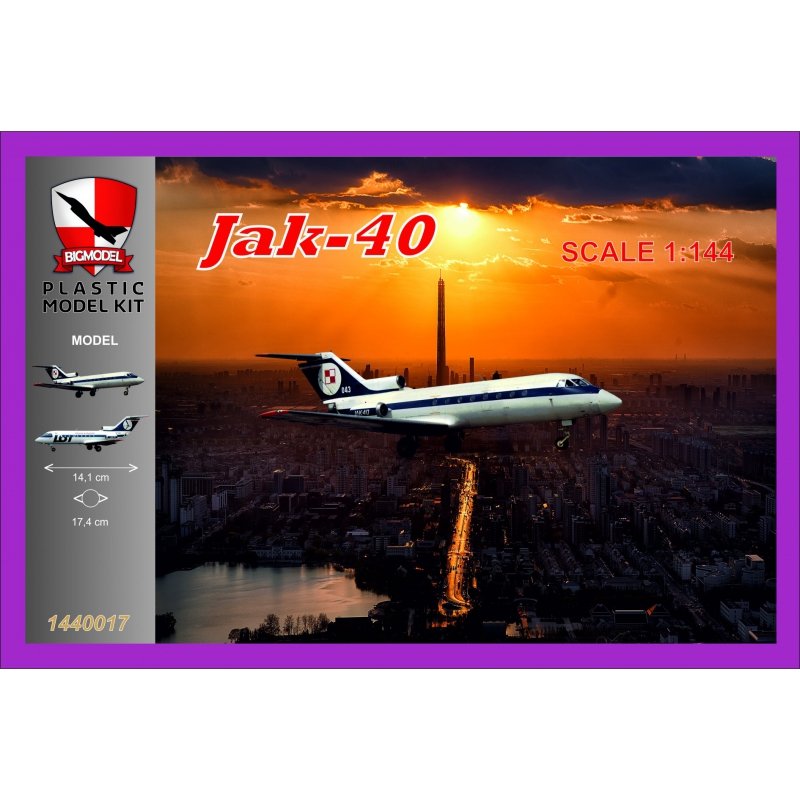 Big Model 1440018 Jak 40 - Slovak Republic