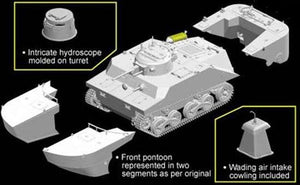 Dragon 7486 IJN Type 2 Amphibious Tank (Ka-Mi) w/Floating Pontoons 1/72 – immagine 7