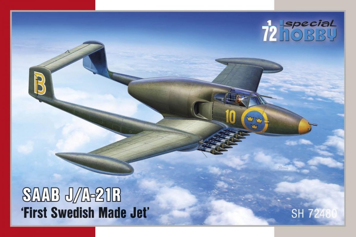 Special Hobby 72480 SAAB J/A-21R "First Swedish Made Jet" 1/72