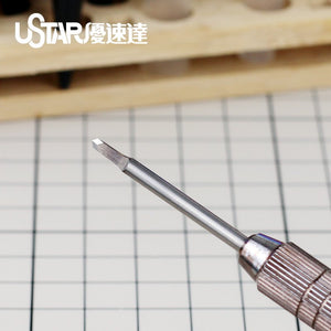 U-Star UA-90900 Leaf type drilling knife set: 1.0 mm, 1.5 mm, 2.0 mm, 2.5 mm / Zestaw noży wiertarskich typu listkowego: 1.0 mm, 1.5 mm, 2.0 mm, 2.5 mm – Bild 3