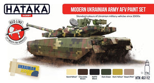 Kit de peinture Hataka HTK-AS112 pour véhicules blindés de combat modernes de l&amp;#39;armée ukrainienne, 6 x 17 ml – image 2