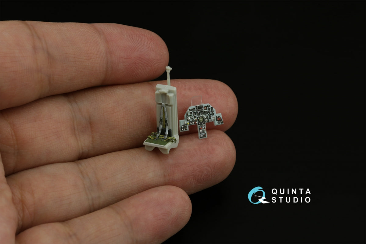 Quinta Studio QD72136 Mitsubishi F-1 3D-Printed &amp;amp; coloured Interior on decal paper (Hasegawa) 1/72 – Bild 8