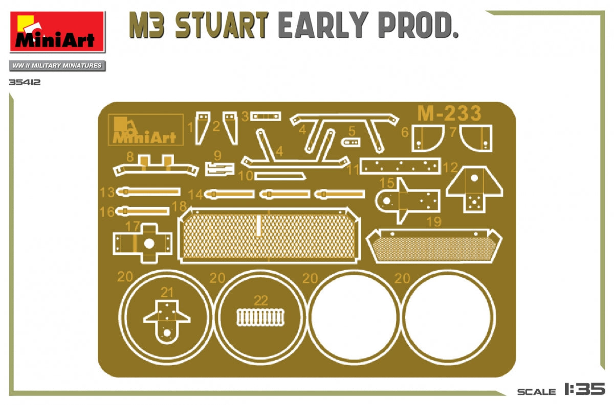 MiniArt 35412 M3 STUART EARLY PROD. 1/35 – Bild 3