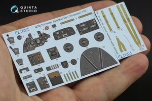 Quinta Studio QD32115 Fairey Swordfish Mk.I 3D-Printed &amp;amp; coloured Interior on decal paper (Trumpeter) 1/32 – immagine 7