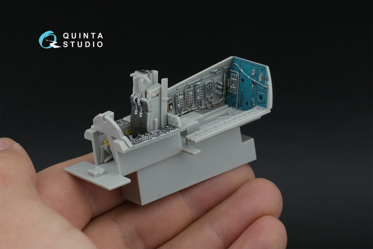 Quinta Studio QD48598 F-15A/F-15C Early/F-15J Early 3D-Printed &amp;amp; colored Interior on decal paper (Hasegawa) 1/48 – image 9