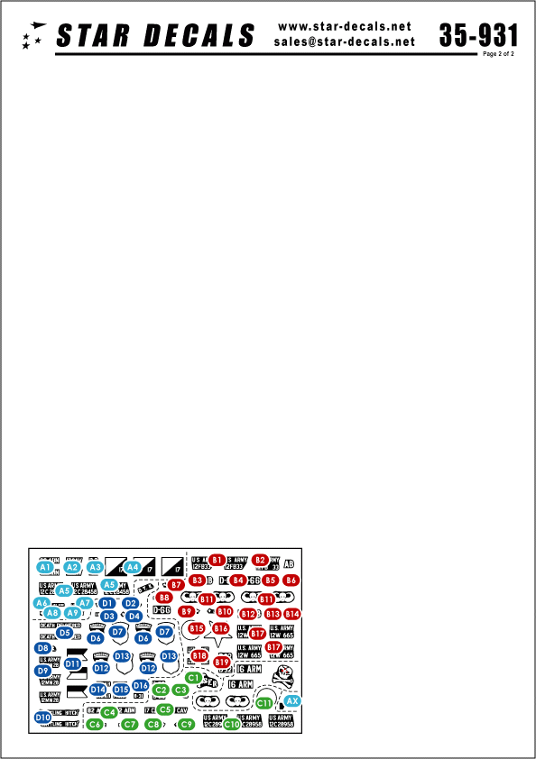 Star Decals 35-931 US Paras in Vietnam 1/35 – imagen 2