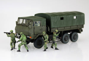 Aoshima 01208 JGSDF 3 1/2t Truck with Additional Armor w/6 Figures 1/72 – immagine 7