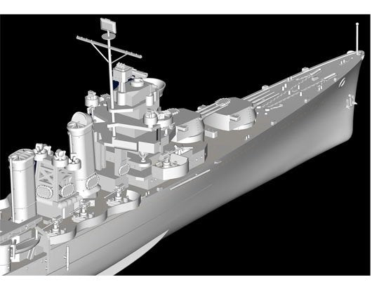 Trumpeter 05745 USS TUSCALOOSA CA-37 1/700 – immagine 5