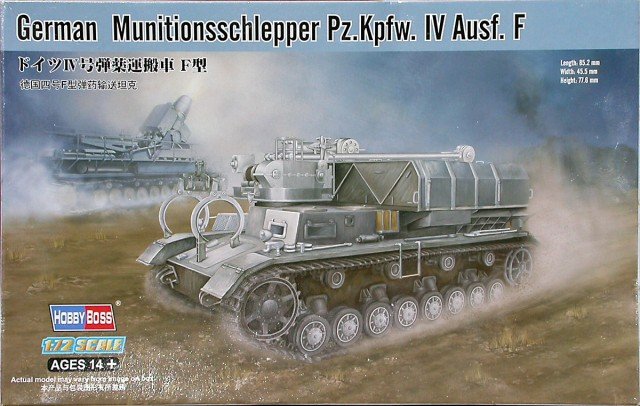 Hobby Boss 82908 German Munitionsschlepper Pz.Kpfw. IV Ausf. F 1/72