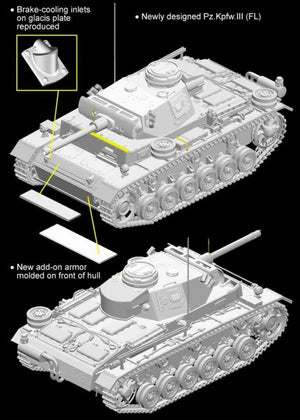 Cyber Hobby 6616 Sd.Kfz.141/3 Pz.Kpfw.III (FL) 1/35 – immagine 4