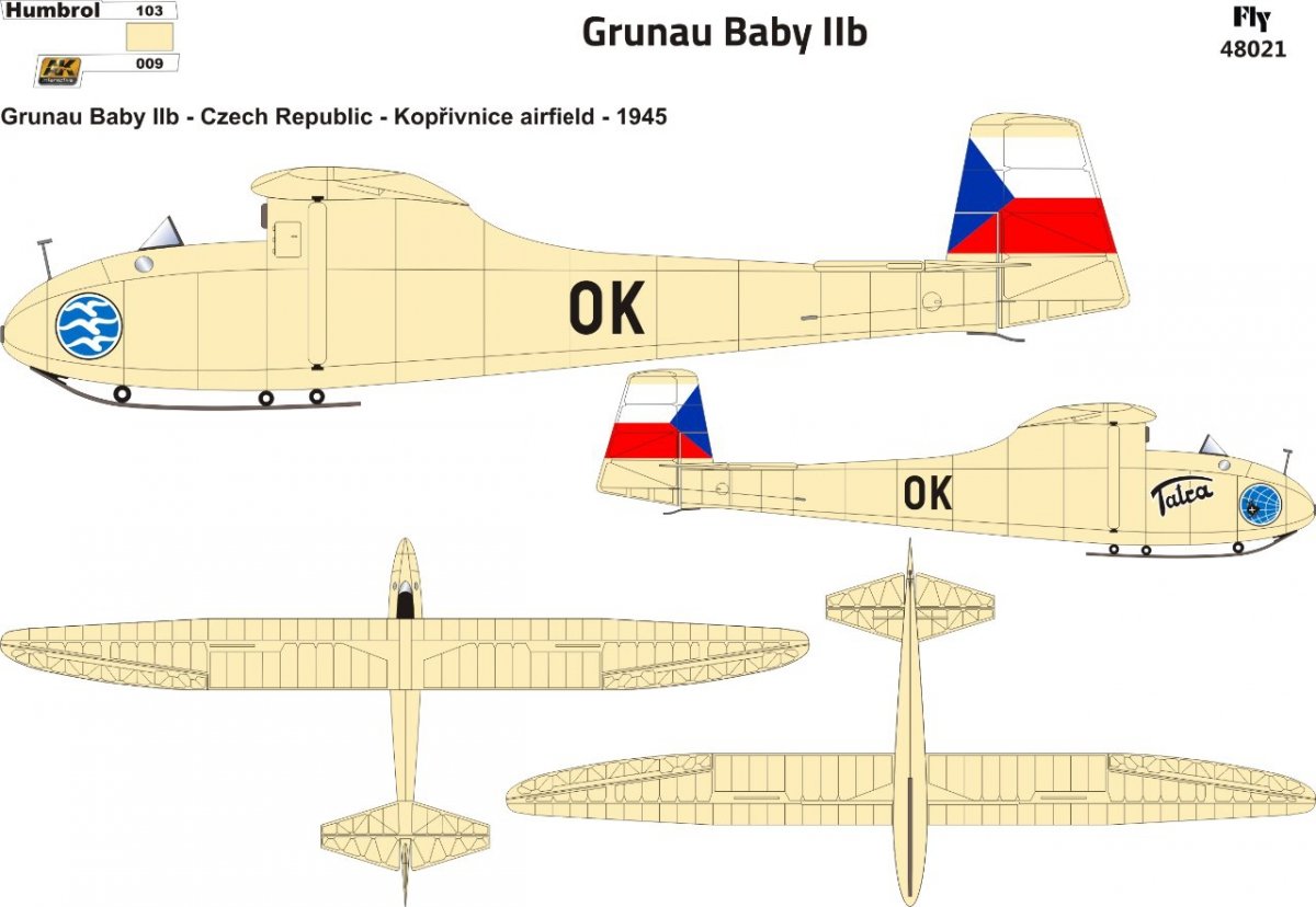 Fly 48021 Grunau Baby IIB Czechoslovakia 1/48 – imagen 3