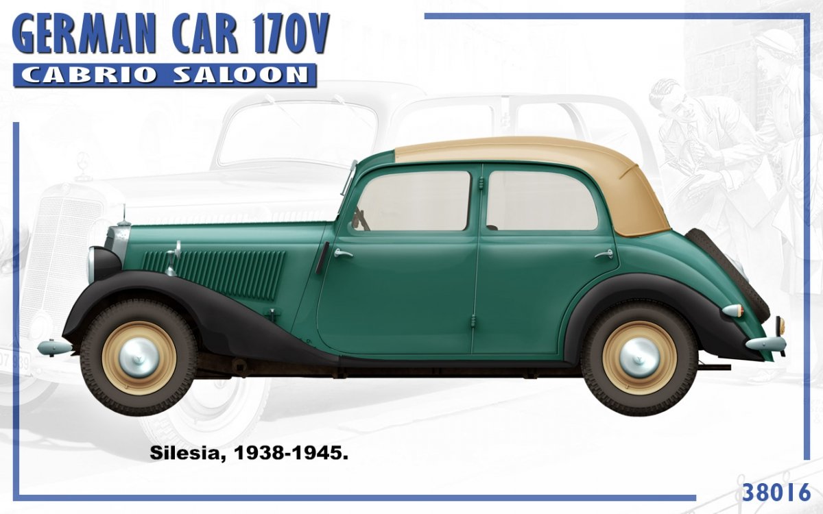 MiniArt 38016 GERMAN CAR 170V CABRIO SALOON 1/35 – Bild 8