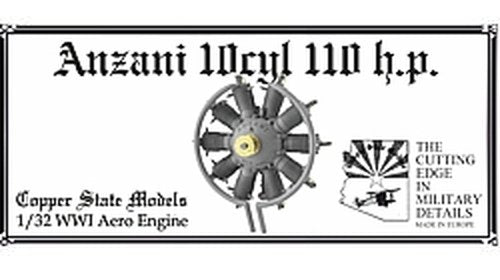 Copper State Models E32-006 Anzani 10 cyl 110hp 1/32