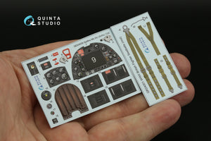 Quinta Studio QD24009 Spitfire Mk.IXc 3D-Printed &amp;amp; coloured Interior on decal paper (Airfix) 1/24 – immagine 9
