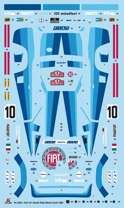 Italeri 3662 FIAT 131 Abarth Rally 1/24 – immagine 4