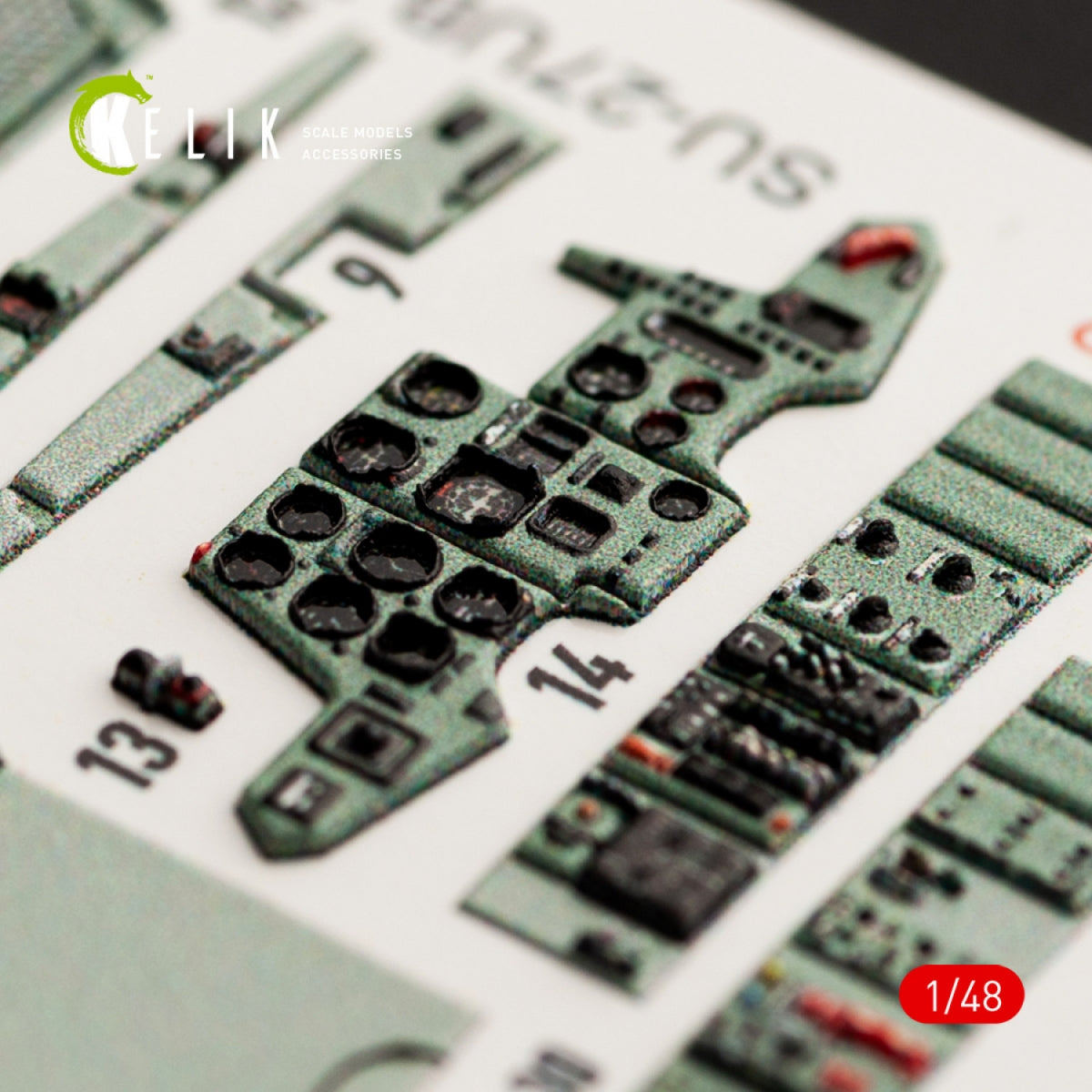 KELIK K48052 SU-27UB FLANKER INTERIOR 3D DECALS FOR GWH KIT 1/48 – zdjęcie 5