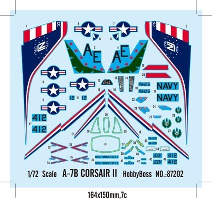 Hobby Boss 87202 A-7B CORSAIR II 1/72 – zdjęcie 3