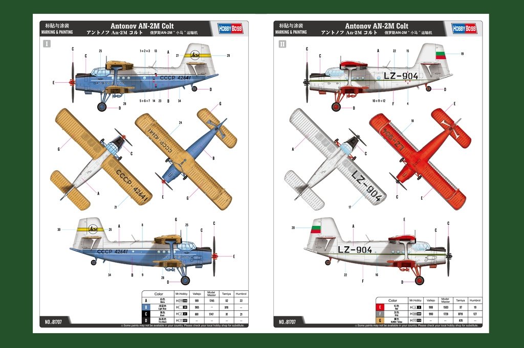 Hobby Boss 81707 Antonov AN-2M Colt 1/48 – immagine 2