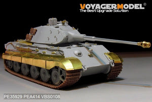 Maquette Voyager PE35929 Char King Tiger allemand de la Seconde Guerre mondiale (tourelle Porsche) pour HOBBYBOSS 84530 1/35  – image 4