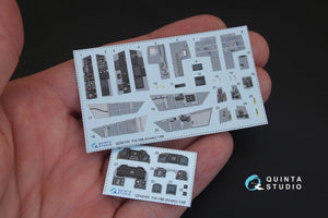 Quinta Studio QD48145 F/A-18B 3D-Printed &amp;amp; coloured Interior on decal paper (for Kinetic kit) 1/48 – immagine 2