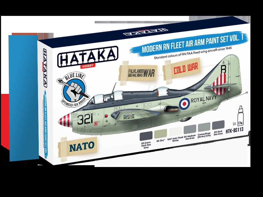 Hataka HTK-BS113 Modern RN Fleet Air Arm paint set vol. 1 (6x17ml) – Bild 2