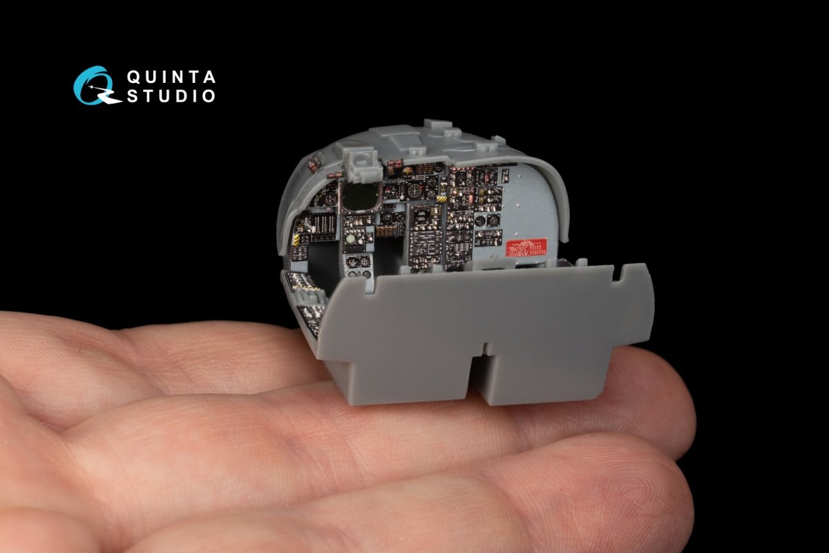 Intérieur imprimé en 3D et coloré sur papier décalcomanie pour le KA-6D Intruder (référence Quinta Studio QD48183), à partir d&amp;#39;un kit HobbyBoss, échelle 1/48. – image 6
