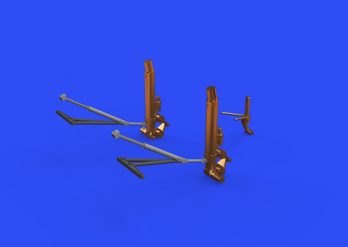 Eduard 648540 B-17G undercarriage legs BRONZE 1/48 HK MODELS – zdjęcie 2