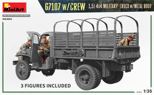 MiniArt 35383 G7107 w/CREW 1,5t 4X4 CARGO TRUCK w/METAL BODY 1/35 – Bild 11
