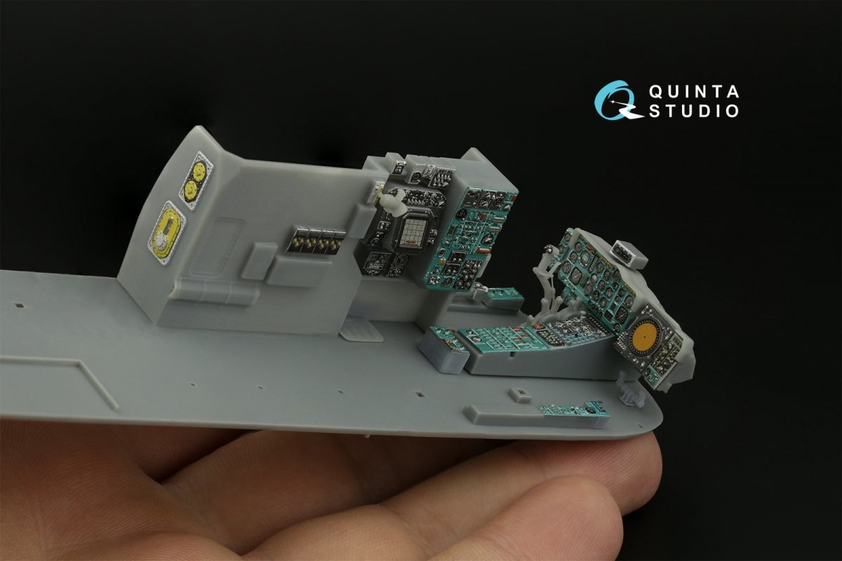 Quinta Studio QD+48357 Ka-27PL Military version 3D-Printed &amp;amp; coloured Interior on decal paper (Hobby Boss) (with 3D-printed resin parts) 1/48 – immagine 13