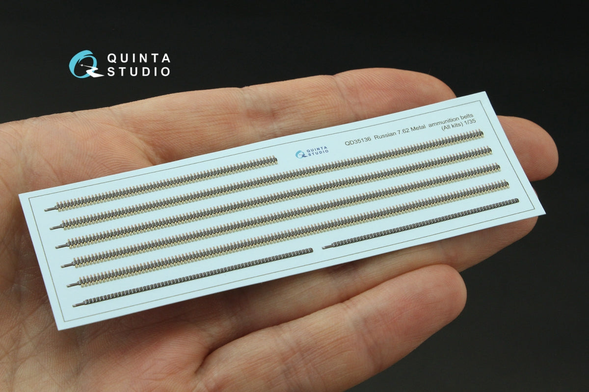 Quinta Studio QD35136 Russian 7.62 Metal ammunition belts (All kits) 1/35 – imagen 3