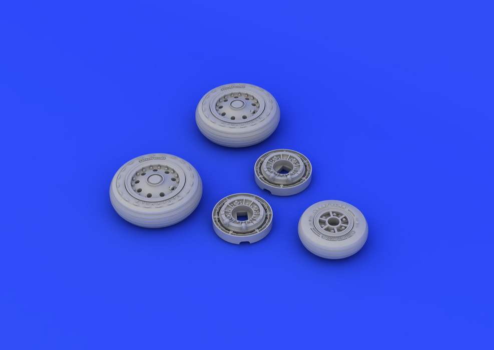 Eduard 648176 F-104 undercarriage wheels early 1/48 (Hasegawa) – immagine 5
