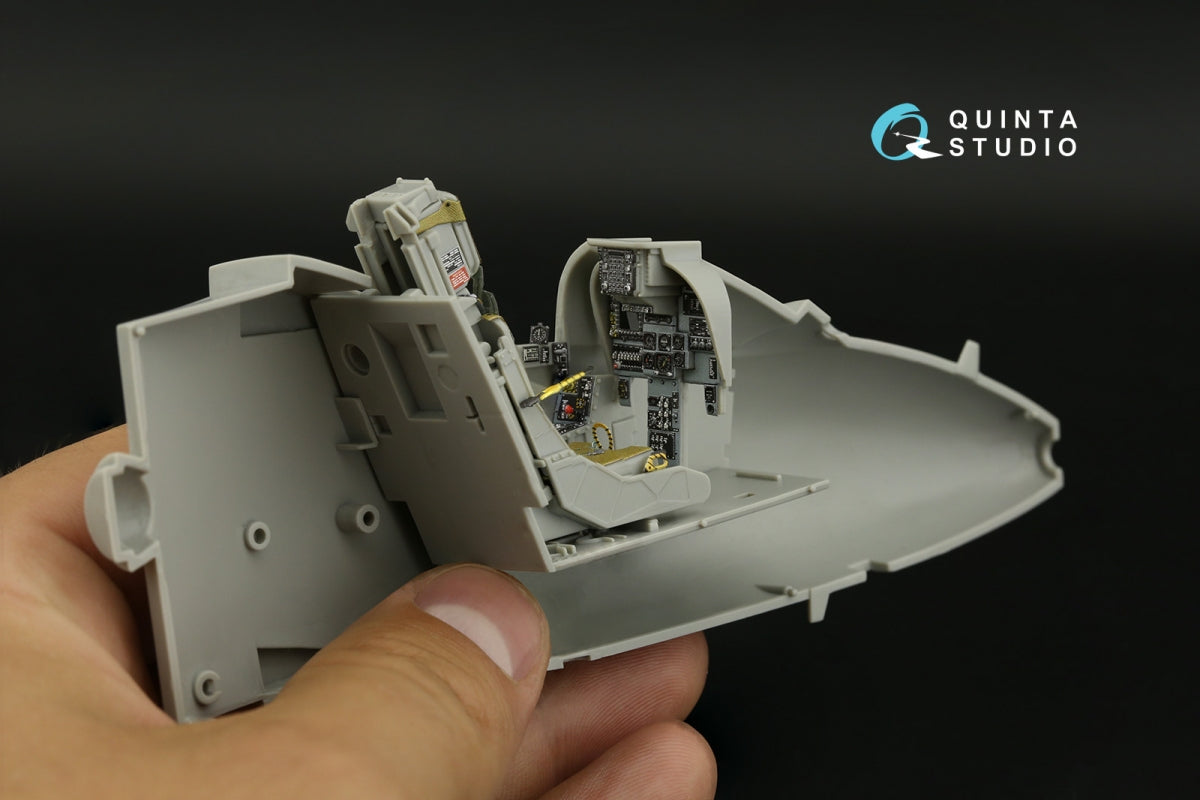 Intérieur imprimé en 3D et coloré sur papier décalcomanie Quinta Studio QD32193 AV-8B Harrier II (première génération) (Trumpeter) 1/32  – image 11