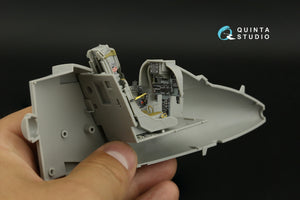 Intérieur imprimé en 3D et coloré sur papier décalcomanie Quinta Studio QD32193 AV-8B Harrier II (première génération) (Trumpeter) 1/32  – image 11