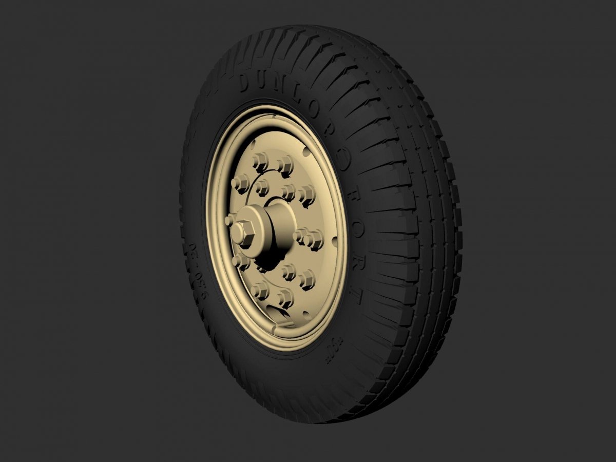 Panzer Art RE35-593 Rolls-Royce AC road wheels (Dunlop) 1/35 – immagine 2