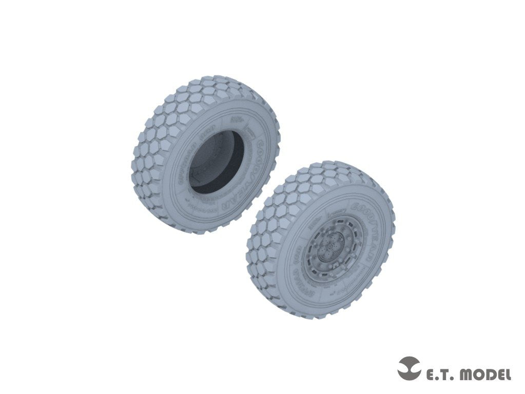 E.T. Model P35-131 KAMAZ-43509 Truck Sagged wheels &amp;amp; Spare Wheels for Zvezda kit 1/35 – immagine 3