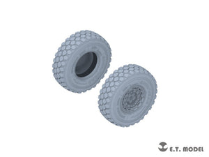 E.T. Model P35-131 KAMAZ-43509 Truck Sagged wheels &amp;amp; Spare Wheels for Zvezda kit 1/35 – immagine 3