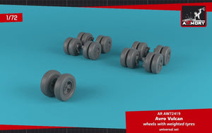 Armory Models AW72419 AVRO Vulcan wheels w/ weighted tires 1/72 – immagine 2