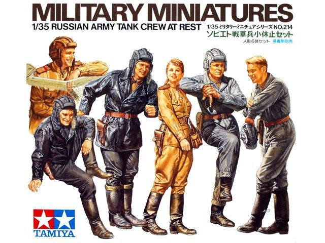 Tamiya 35214 Russian Army Tank Crew at Rest 1/35